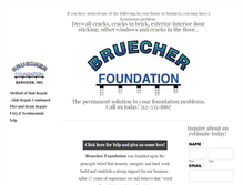 Tablet Screenshot of bruecherfoundation.com